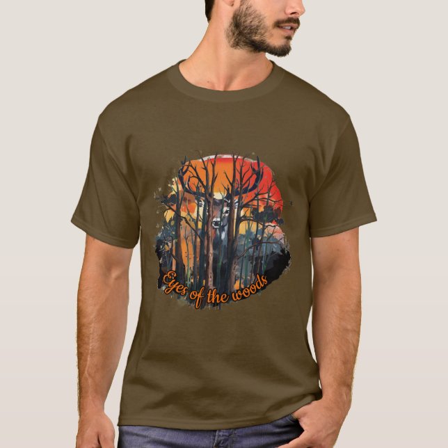 Camiseta Olhos da floresta. (Frente)