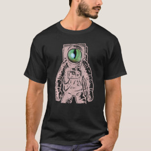 Camiseta Olhos de Alienígena do astronauta