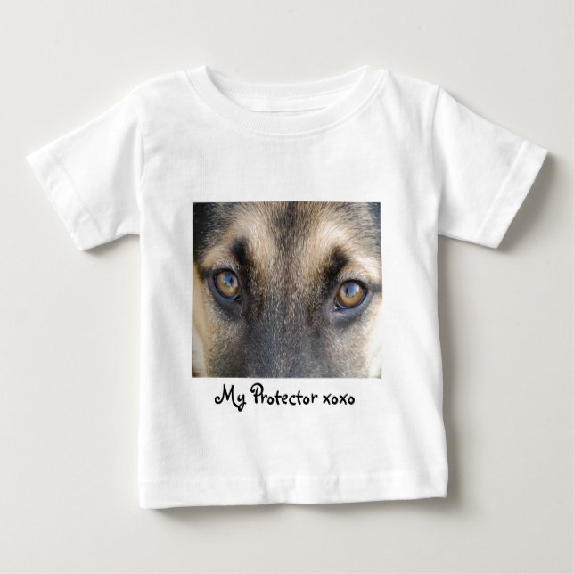 Camiseta Olhos de german shepherd (Frente)