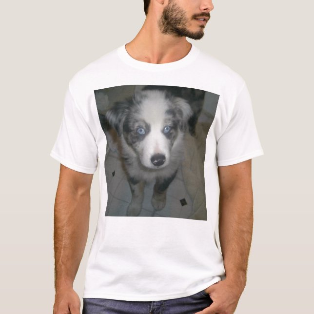 Camiseta Olhos do filhote de cachorro (Frente)