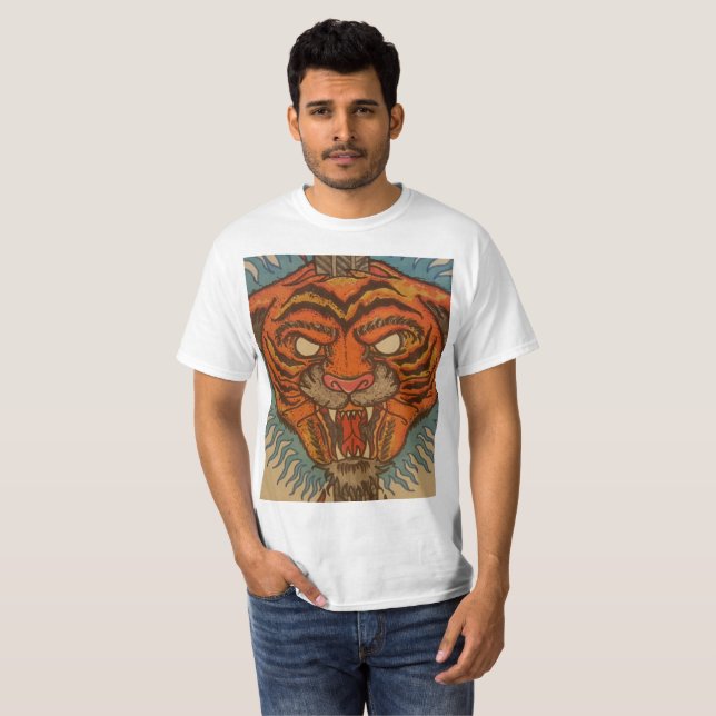 Camiseta Olhos do tigre (Frente Completa)