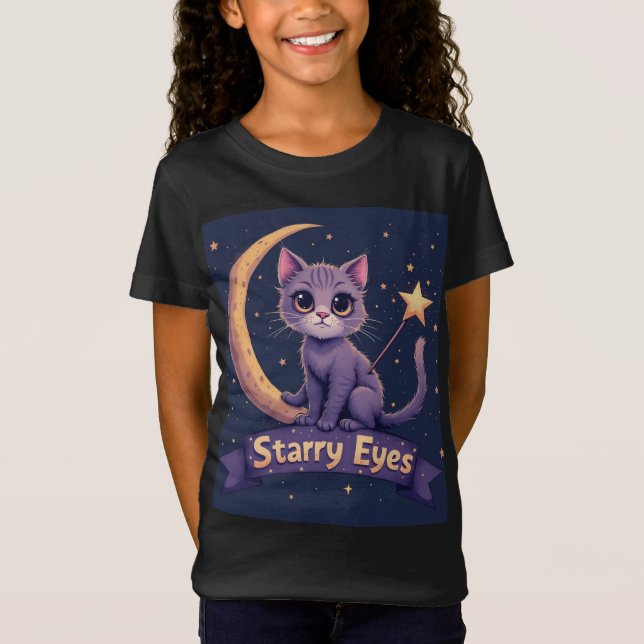 Camiseta Olhos Estrelados - Meninas (Frente)