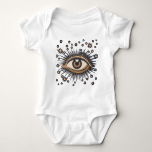 Camiseta Olhos Estrelas Lua Celestial Nouveau