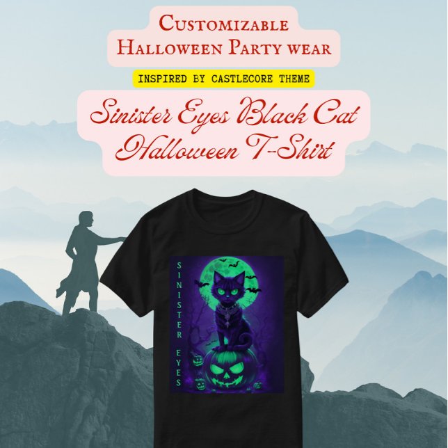 Camiseta Olhos Negros Sinistros Halloween (Criador carregado)