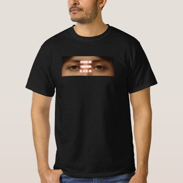 Camiseta Olhos nunca mentem (Frente)