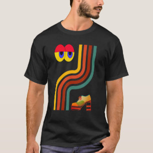 Camiseta Olhos Varrendo Calçados Da Década De 70