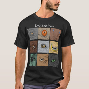 Camiseta Olhos Vemos Você Um Arma Animal, Olhos Animais, Ca