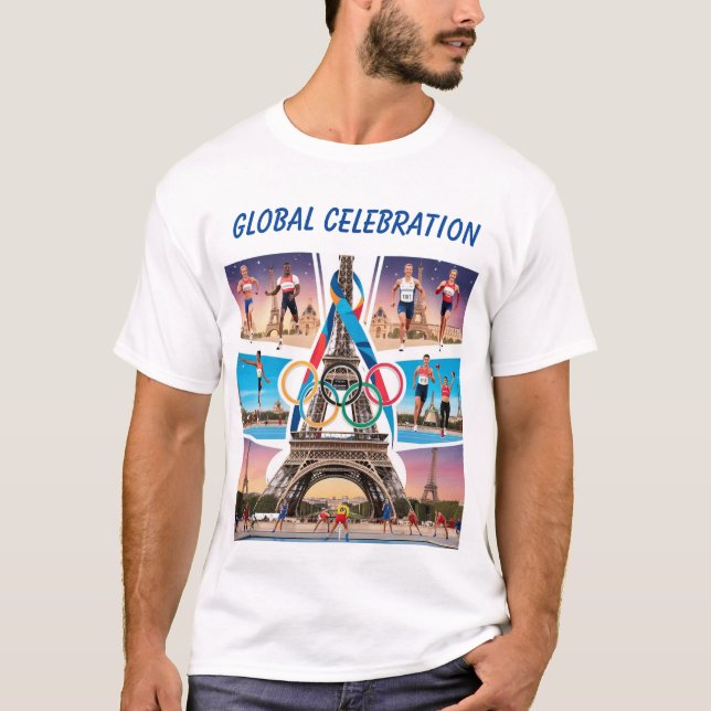 Camiseta Olimpiadas de Paris 2024: Celebração da Unidade Gl (Frente)