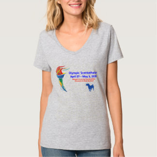 Camiseta Olimpiadas - Escentatalão - Senhoras - V-neck