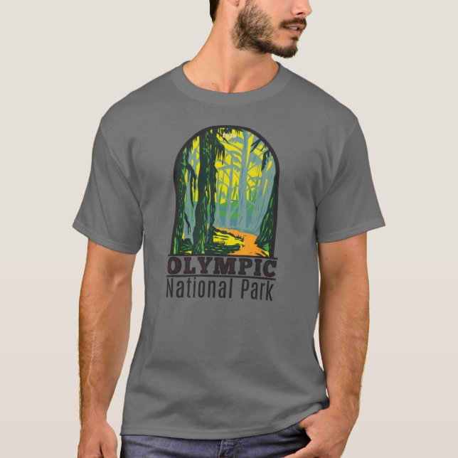 Camiseta Olimpiadas National Park Washington Hoh RainForest (Frente)