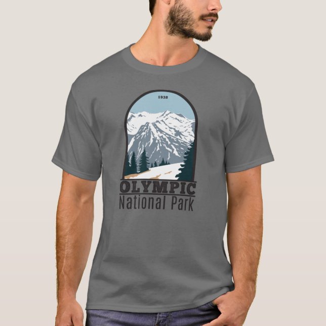 Camiseta Olimpiadas National Park Washington Vintage (Frente)