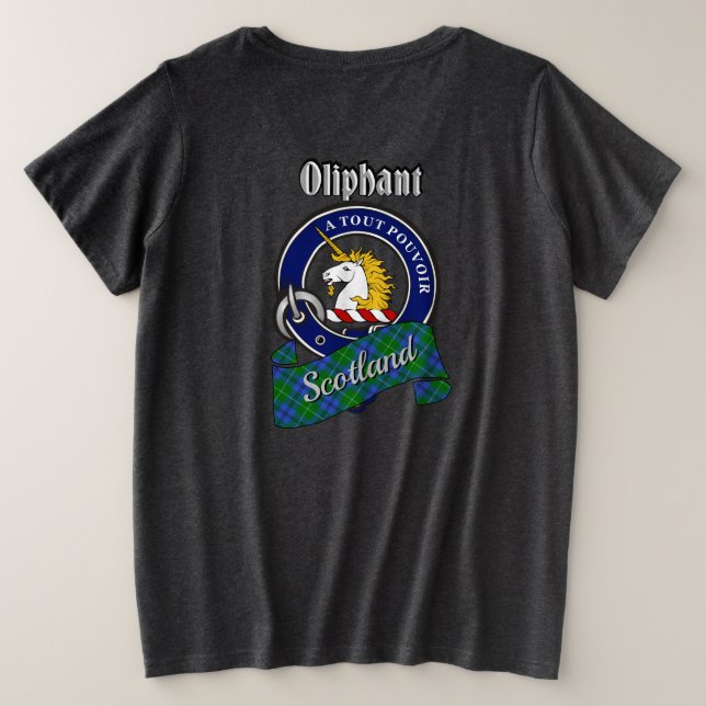 Camiseta Oliphant Clan Badge Women's Back (Verso do Design)
