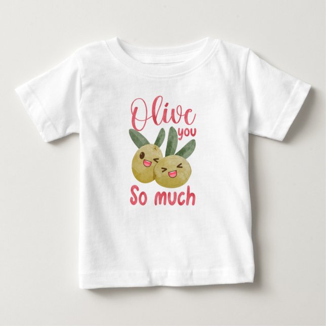 Camiseta Oliva-Te Tão Engraçado Comida. (Frente)