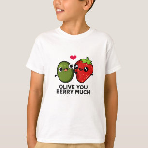 Camiseta Olive You Berry Muito Bonito Fruta Pun