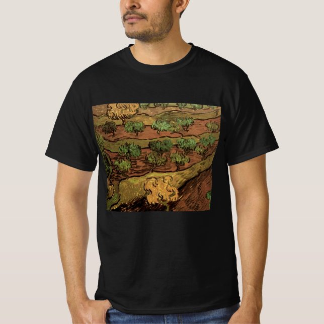 Camiseta Oliveiras de Van Gogh Contra a Encosta de uma Coli (Frente)