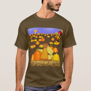 Camiseta Oliver a Lontra Escolhe uma Abóbora
