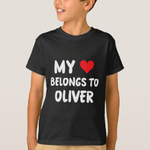 Camiseta Oliver - Meu Coração Pertence a Oliver - Amor 