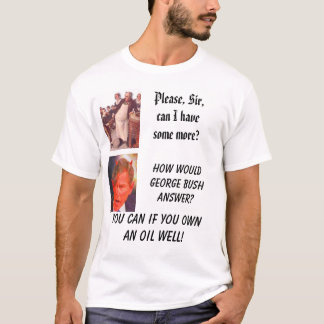 Camiseta Oliver Twist, por favor, senhor, posso eu ter