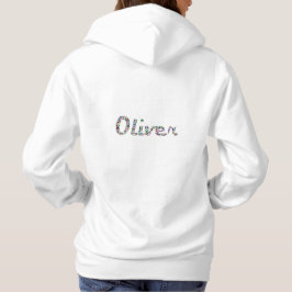 Camiseta Oliver Typografia com Design de Padrão Colorido