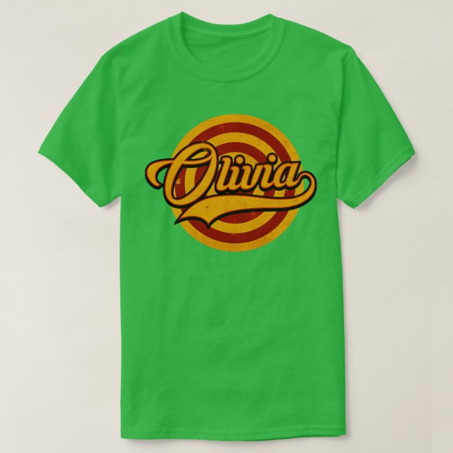 Camiseta Olivia é o nome (Frente do Design)