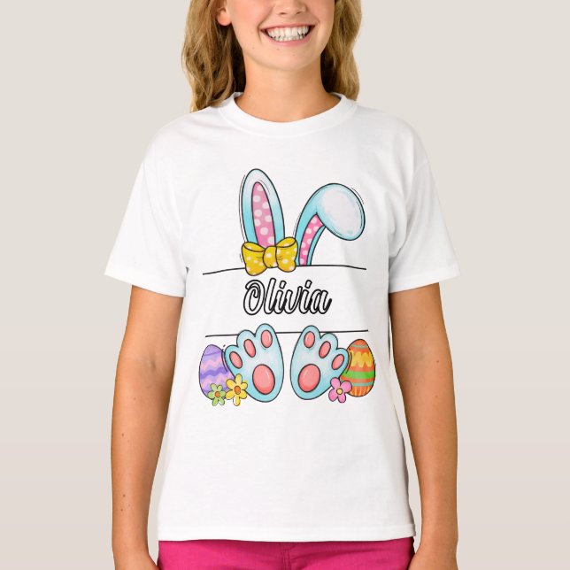 Camiseta Olivia Easter Bunny (Frente)