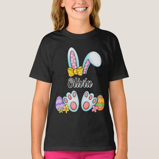 Camiseta Olivia Easter Bunny (Frente)