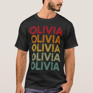 Camiseta Olivia Retro Name Humor Apelido