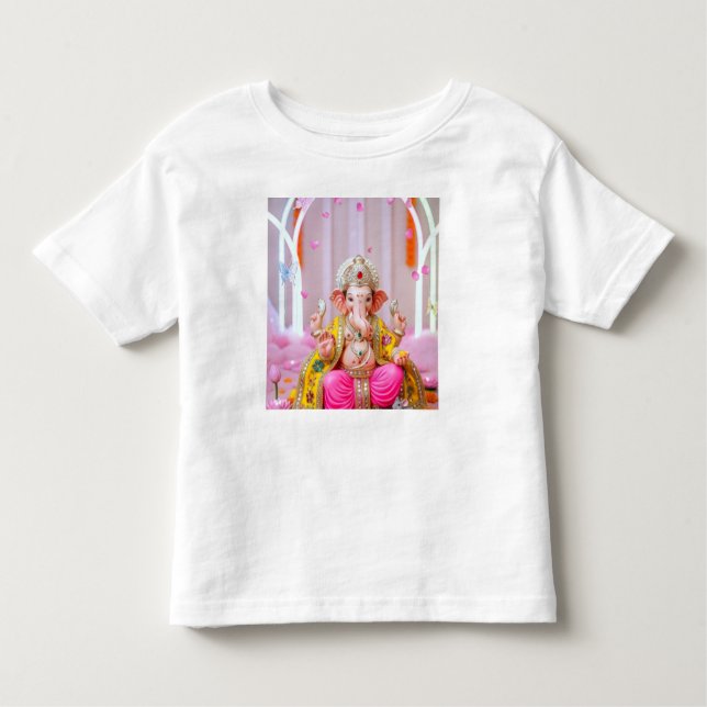 Camiseta ✨ Om Ganesh - Símbolo divino da Sabedoria e Prospe (Frente)