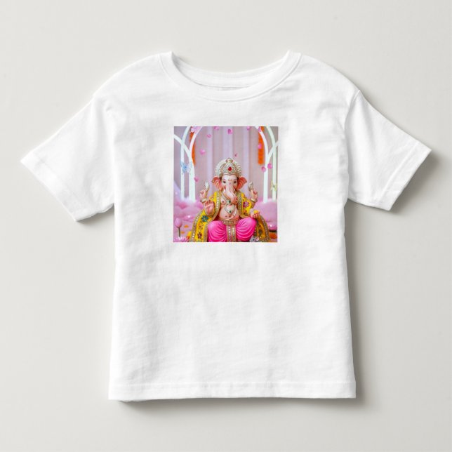 Camiseta ✨ Om Ganesh – Símbolo Divino de Sabedoria e Prospe (Frente)