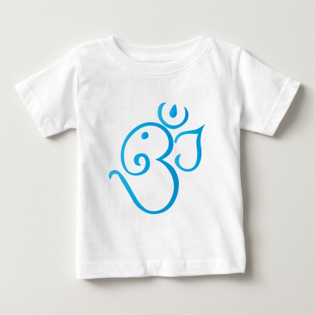 Camiseta OM-ganpati-turqoise (Frente)