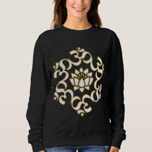 Camiseta Om Mantra Mandala Lotus Flor Budismo Yoga Symbo