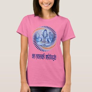 Camiseta OM Namah Shivaya (rotulação escura)