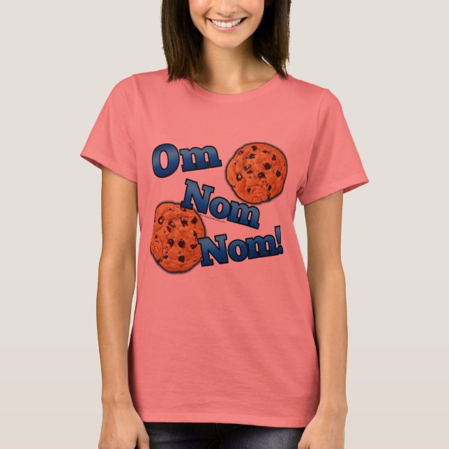 Camiseta Om Nom, Meme Love Cookies (Frente)