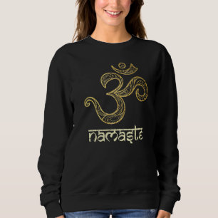 Camiseta Om Símbolo Namaste Ioga Meditação Dourado Mandala 