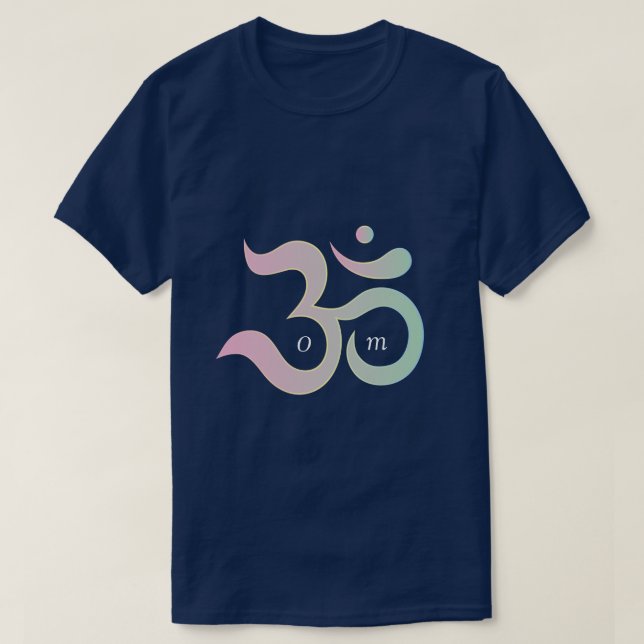 Camiseta Om zen yoga workout malhação ginásio pastel azul e (Frente do Design)