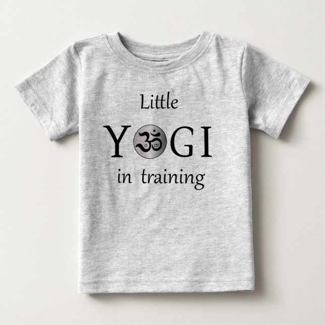 Camiseta Om zen yogi yoga baby hoodie cinza (Frente)