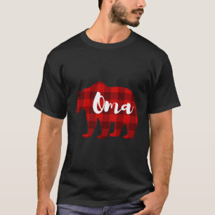 Camiseta Oma Bear Clothing Womens Oferece Família A Avós