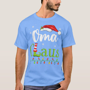 Camiseta Oma Claus Engraçado Vovó Papais noeis Pijamas Id D