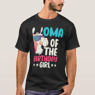 Camiseta Oma Da Rapariga De Aniversário Lama Bday Partido A