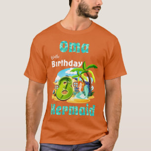 Camiseta Óma De Sereia Bonita Do 8º Aniversário