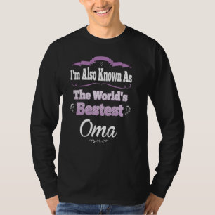 Camiseta Oma Graphic Dia de as mães Gift - O melhor do mund