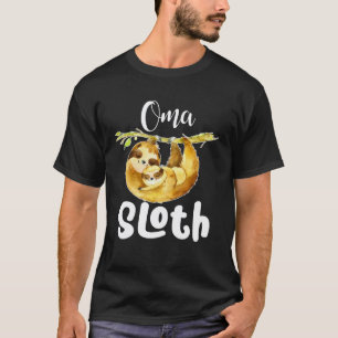 Camiseta Oma Preguiça Combinando Família Fofo Dia das Mães