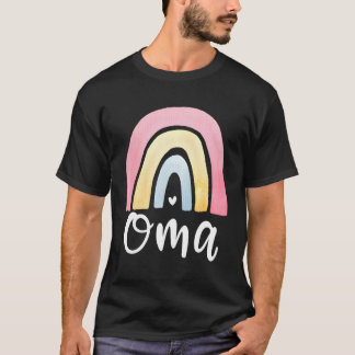 Camiseta Oma Rainbow Para Ger Grandma Grand