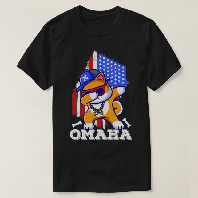 Camiseta Omaha dabbing (Frente do Design)
