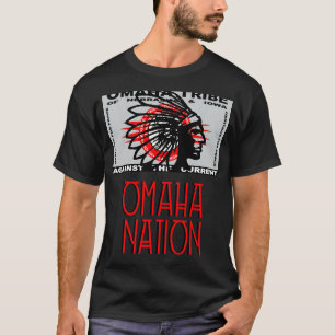 Camiseta Omaha Nation Flag Indígenas Native American Headd