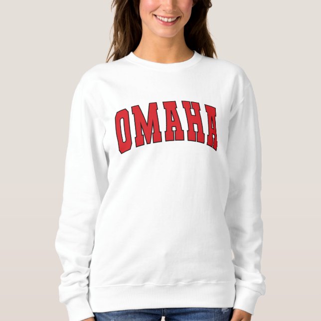 Camiseta Omaha Nebraska Vintage College Style Sweet (Frente)
