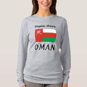 Camiseta Oman Bandeira Omanense Nome Personalizado