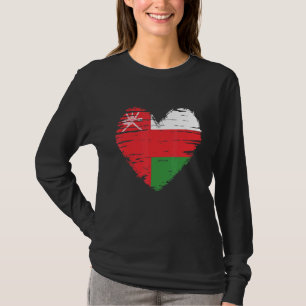Camiseta Oman Heart Omani Flag Omani Pride