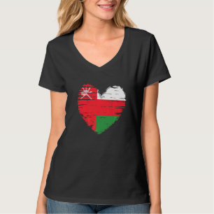 Camiseta Oman Heart Omani Flag Omani Pride