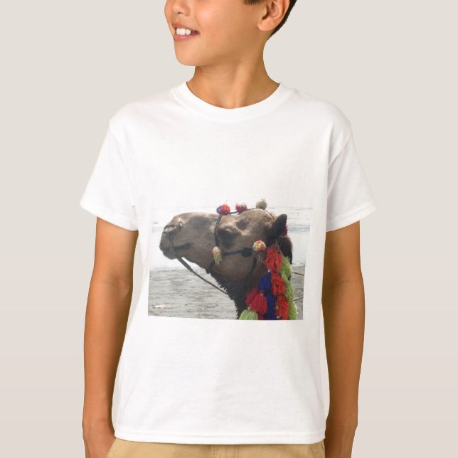 Camiseta Oman Muscat Camel Photo Art Impressão (Frente)